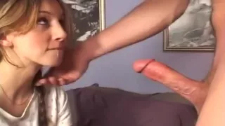 Hot Babe Tiffany Gargles down Guy Goo like it is Soda