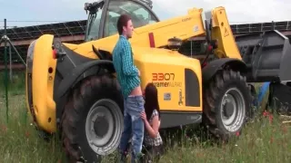 Brunette fucking outdoor