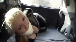 Robber in Latex catsuit Captured