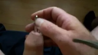 Wanking and sounding with cumshot