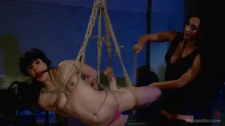 Isis Love returns to double penetrate desperate lesbian slut!