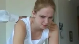 Stepdaughter gets a Strapping