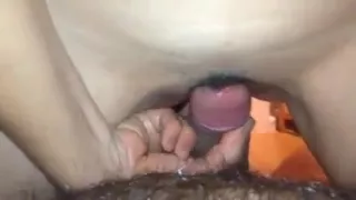 Masturb cum on pussy