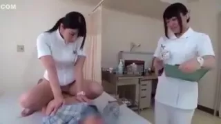 Japanese nurse gives extra care for the patient