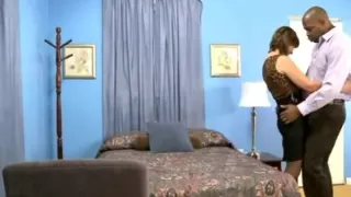 Hot mature wife in stockings rides