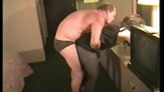 Pantyhose slut wife with boss