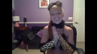 Christina models webcam session 4