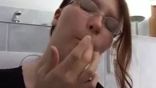 German submissive slut with big tits slapped and assfucked