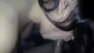 Desi look chick sucking and riding on tool...