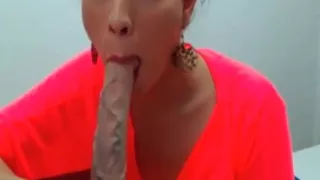 Dildo sucking
