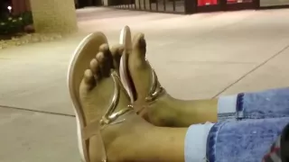 An old friends candid ebony lightskin toes