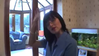 Steffi in blue nylons