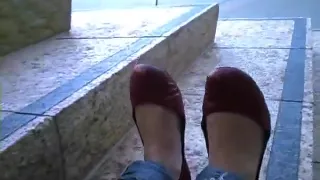 Brunette stinky meaty soles