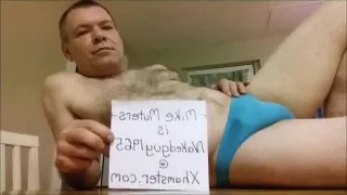 Nakedguy big belly in pantys