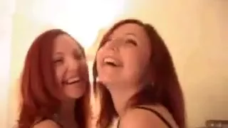 redhead twins shower and blowjob 