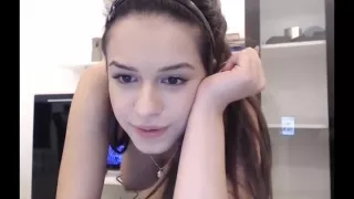 Webcam show college girl 2016 sweet tits busty 3