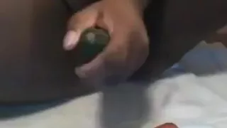 junior girl loves her vegetables! Amateur masturbation