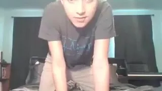 Hot Twink Strips and Jerks Off