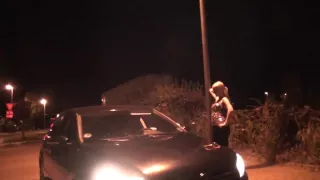 Blonde Nutte auf dem Strich von 3 Typen wegeknallt!