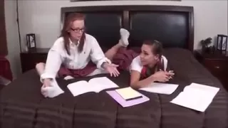 Nerd Girls Worshiping Feet