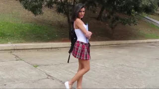 Brazilian college girl gets fucked by two