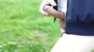 Took my pants off and went for a walk along the canal with my dick pointing the way.