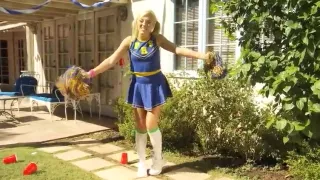 Blonde Cheerleader Ally Gets Fucked Jerks