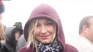 sexy blonde 18y fucked by strangers