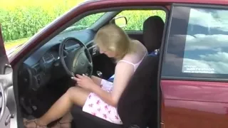 Pantyhose dildo play