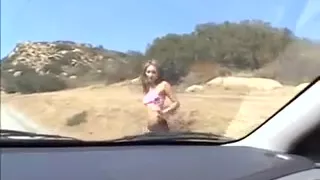 Hot Chick Gets A Ride
