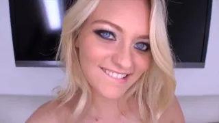 Slutty Blonde college girl POV