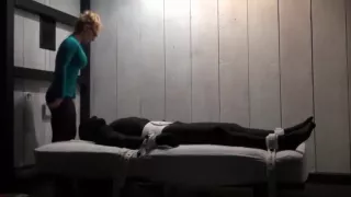 Hot Blonde Slut Teasing in Platform Flip Flops