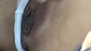 Amateur outdoor car fuck