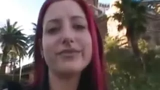 slutty british goth picked up