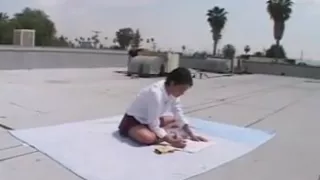 Rooftop Fuck For Brunette college girl