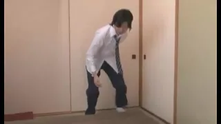 My brother sneaks under the Charcoal brazier in a floor well