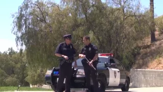 Brunette horny on dick cop