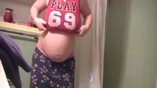 Pregnant Grinds And Twerks