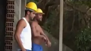 Two brazilian workers and their outdoor fuck