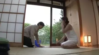 Japanese mature with a boy