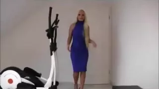 Heavenly German Blond MILF wears the perfect dress to fuck