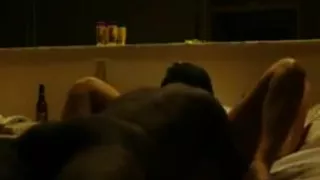 Black Guy Cums All Over Chubby Girls Back