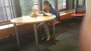 Candid Beautiful Feet Shoeplay Indian (?) Woman