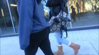 College Cheekz 3 FAT MIXED EBONY FAT BUTT IN TIGHTS!!!!