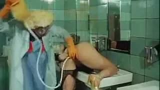 Retro Bathroom Enema