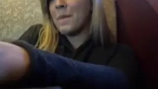 Hot Blonde Public Teasing