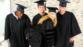 Mallory Fox,Chad Diamond,Mark Zane,Julius Ceazher in University Gangbang #10, Scene #03