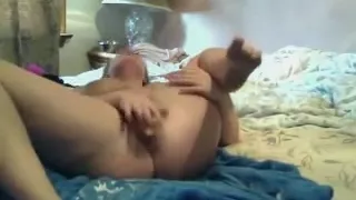 fat bbw teen girlfriend  morning vagina squirting masturbation