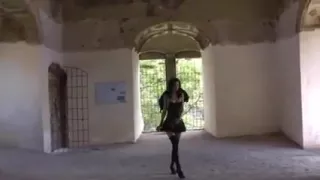 hot kinky jo masturbates with massive dildo