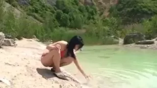 Czech Teen Ellen Teases You Outdoors